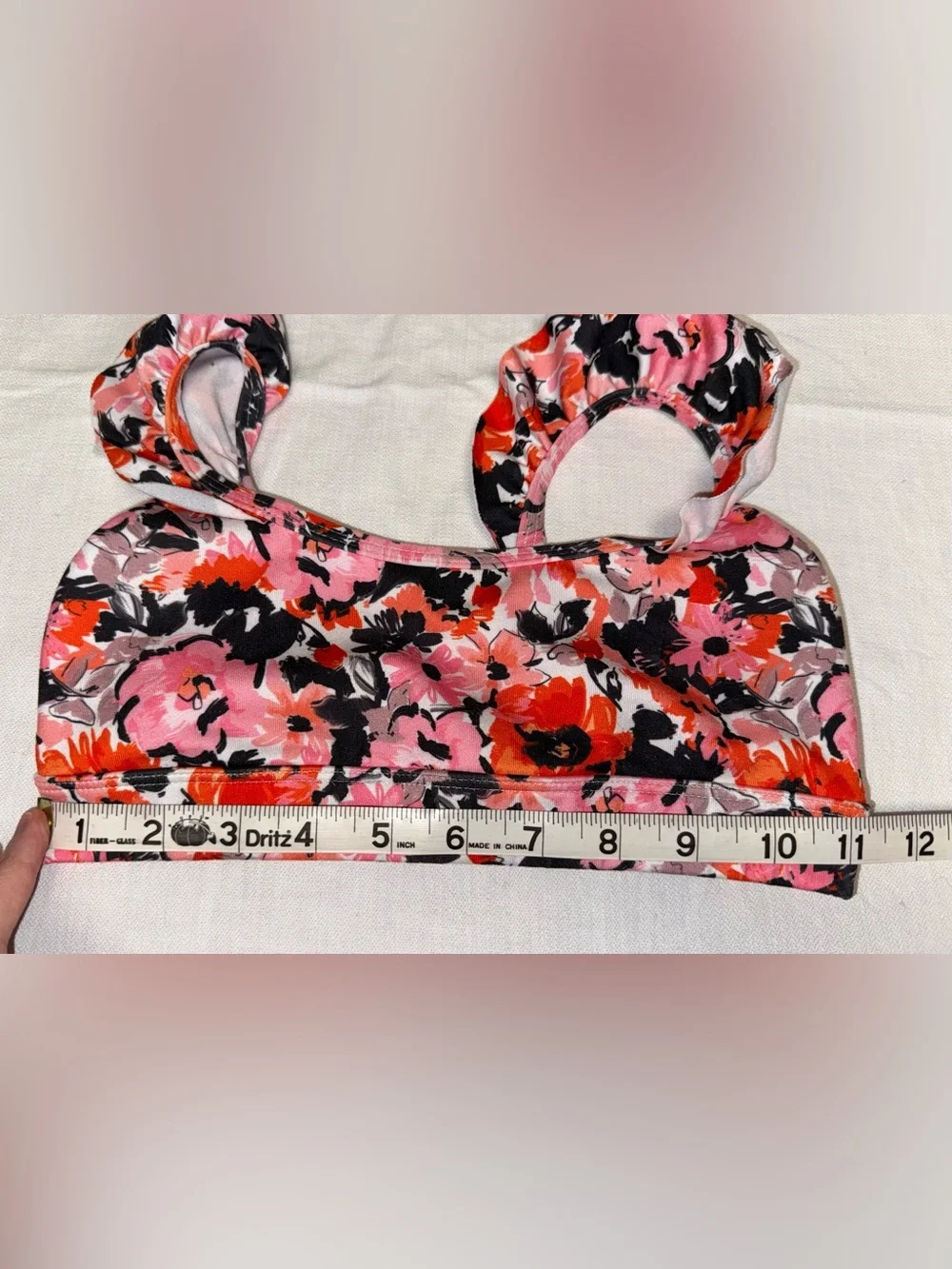 Jo & Jax Dance Set Pink & Red Floral Two-Piece Size Youth Large (12)